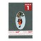Dark Grey Suede Mat Board for 6x9 Frames - Oval Opening for 3x5 Photos